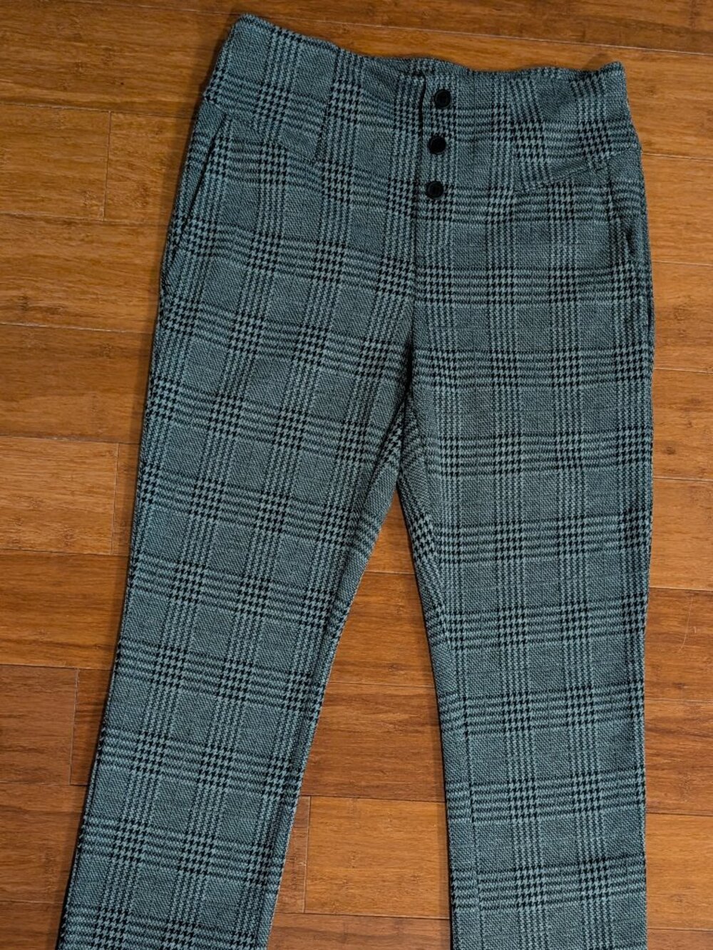 Halara Flex™ High Waisted Houndstooth Plaid Skinny Work Pants with Pockets